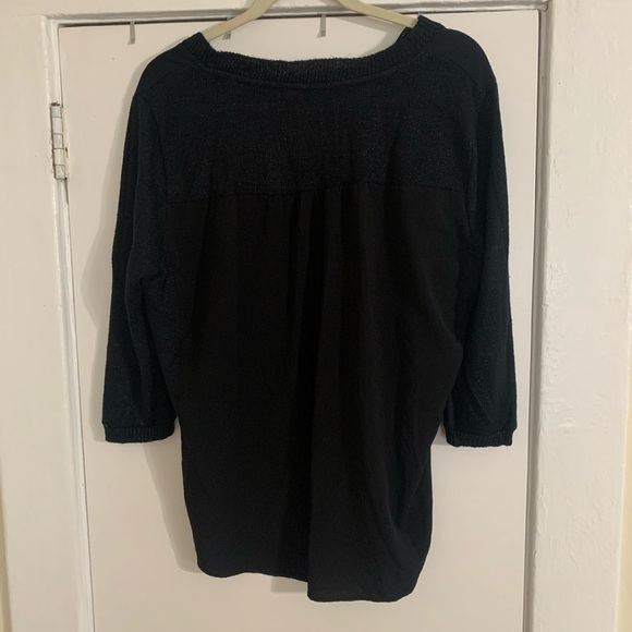 The Limited Black Flowy Blouse Size Medium - Picture 7 of 10